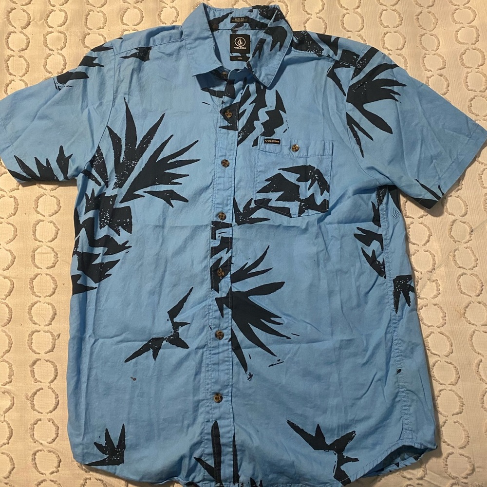 Blue Pineapple Volcom button down
